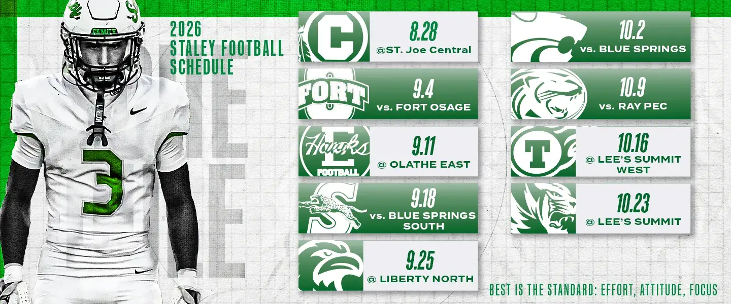 2026 Staley Football Schedule 2026 Staley Football Schedule
